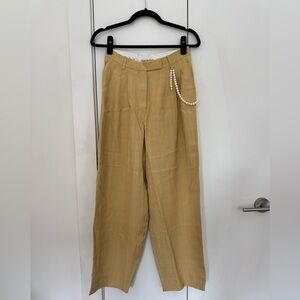 NACKIYE Aga Trouser Pant with Pearl Accent